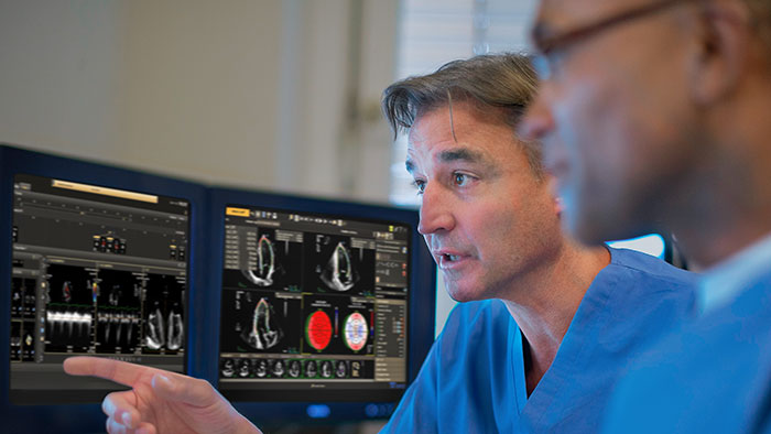 Doctor using Teleultrasound system