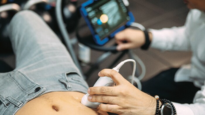 Patient getting treatment