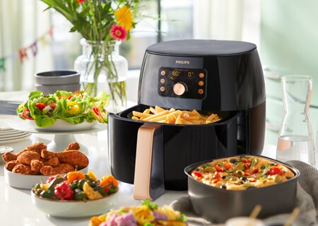 Smart chef programs for popular dishes, Airfryer with rapid technology