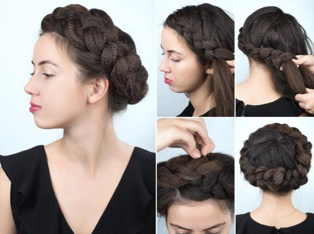 The crown braid: the queen of wedding hairstyles